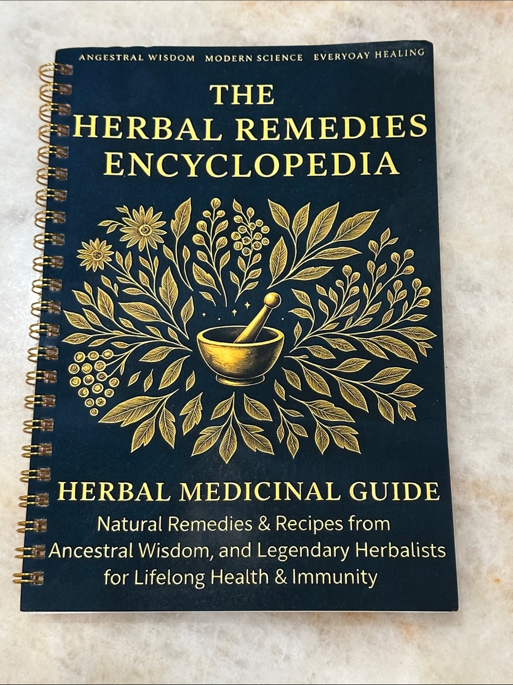 The Herbal Remedies Encyclopedia — Herbal Medicinal Guide (Black & Gold)